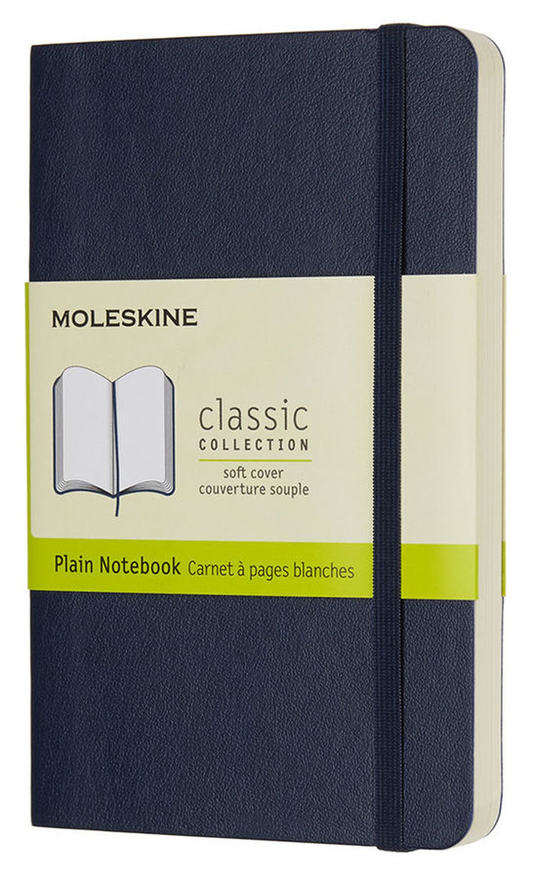 Блокнот Moleskine Classic Soft, цвет синий, без разлиновки фото