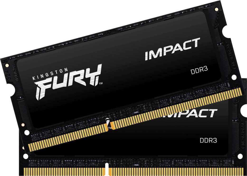 Память оперативная DDR3L SO-DIMM 16Gb (2x8Gb) Kingston Fury Impact 1866MHz CL11 (KF318LS11IBK2/16) фото