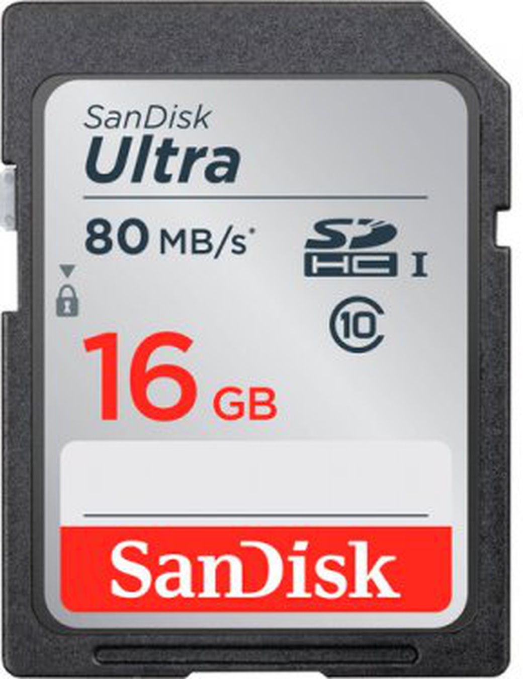 Карта памяти SanDisk SDHC Ultra Class 10 UHS-I U1 (80/10MB/s) 16GB фото
