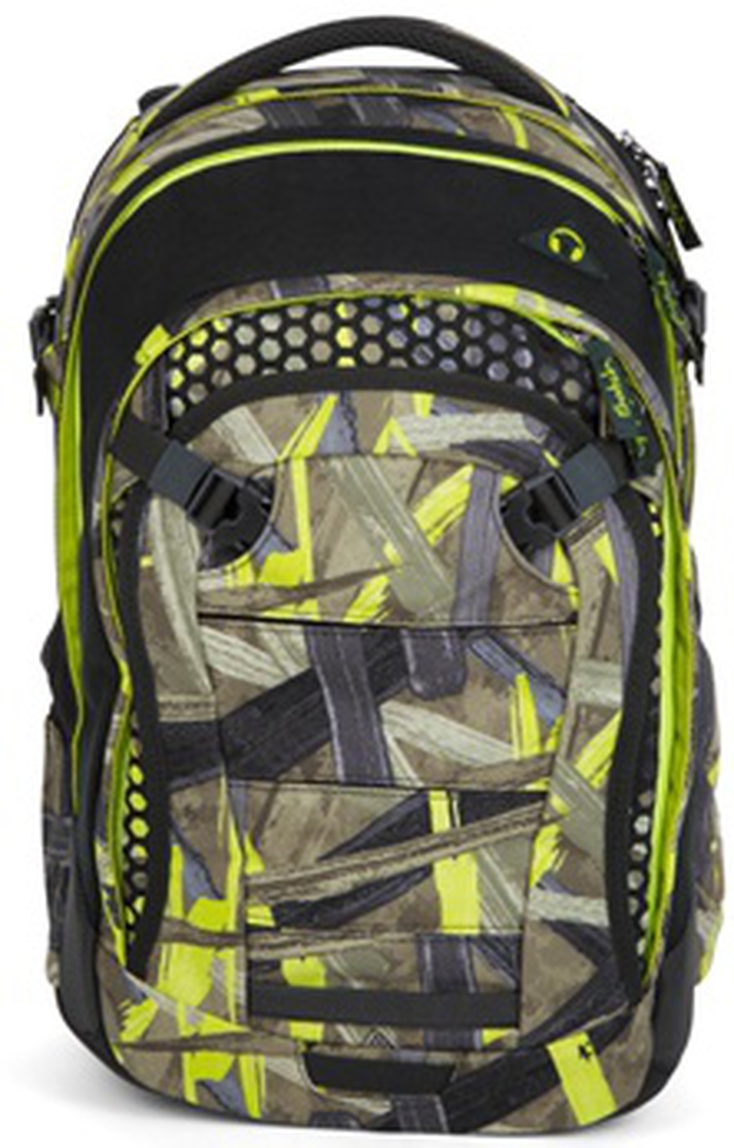 Рюкзак школьный Satch Match Jungle Lazer с анатомической спинкой зелёный фото