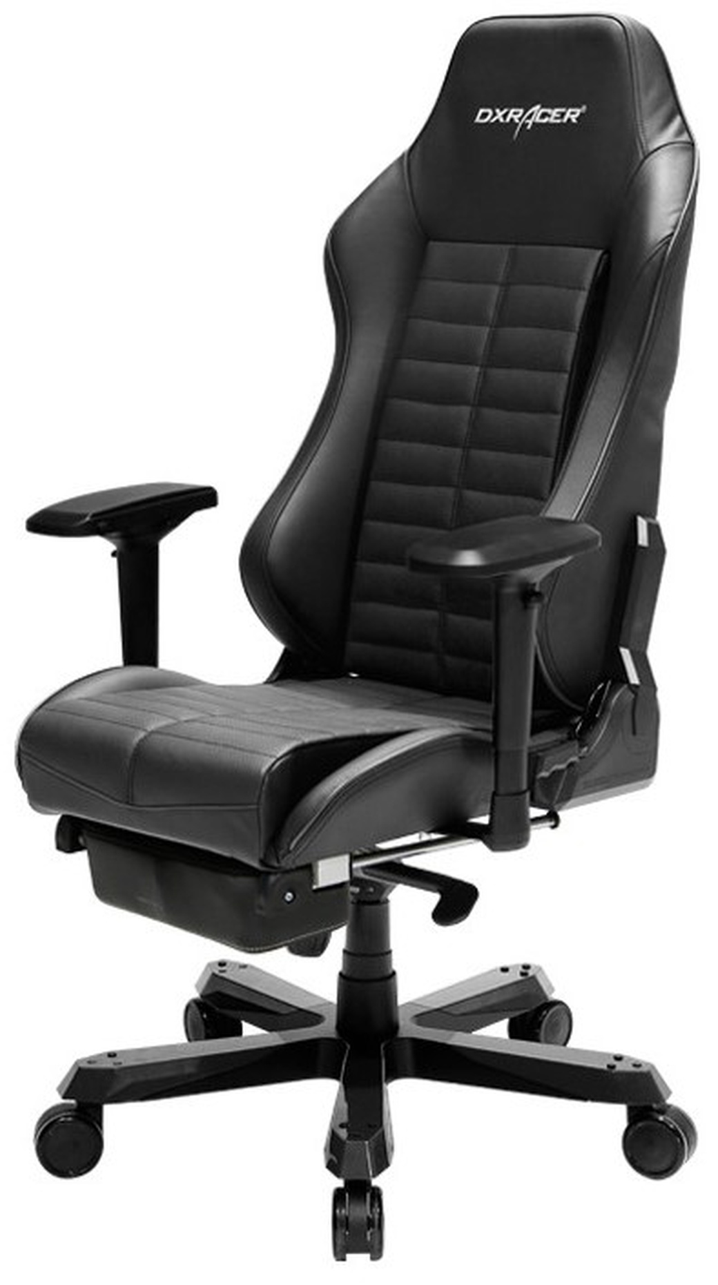 DXRacer Iron Игровое кресло чёрное, OH/IS133/N/FT(OH/IA133/N), экокожа фото