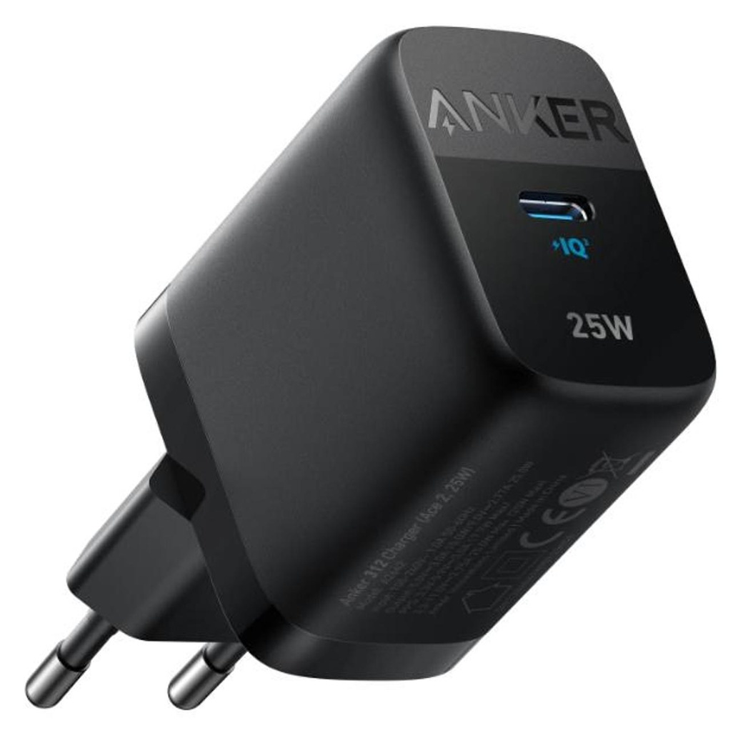 СЗУ адаптер ANKER 312 USB-C 25W (A2642), черный фото