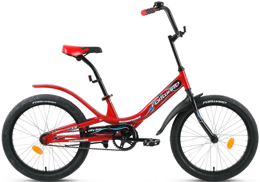 Велосипед 20" Forward Scorpions 1.0 16-17 г 10.5' Красный фото