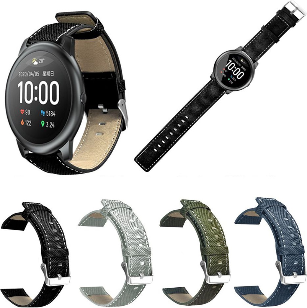 Кожаный ремешок Bakeey для часов Haylou Solar / Huawei Watch GT / Xiaomi Watch Color / BW-HL3 BW-AT1 / Amazfit GTR 47 мм, 22мм, серый фото