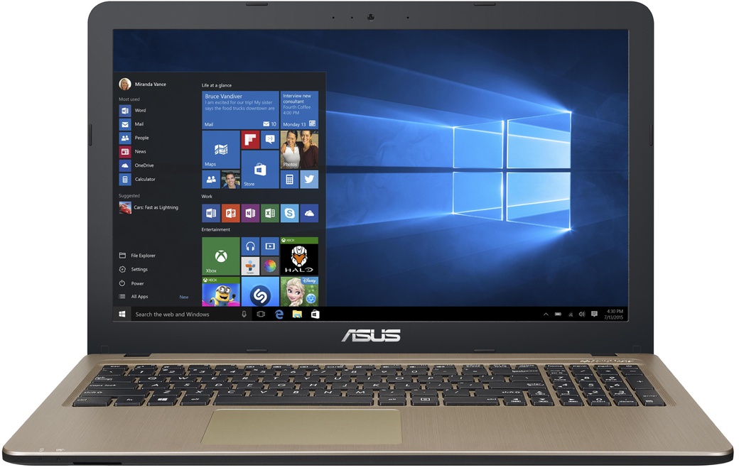 Ноутбук Asus D540MA (Intel N4000/4Gb/500Gb/NO ODD/15.6" HD/Camera/Wi-Fi/Windows 10) черный фото