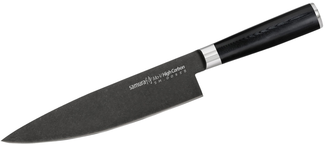 Нож кухонный Samura Mo-V Stonewash SM-0085B/K Шеф, 200 мм фото