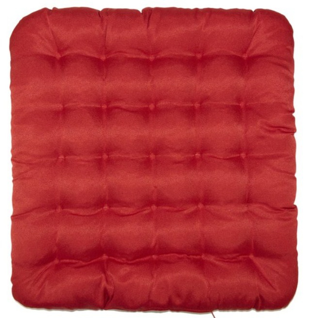 Подушка на сиденье Smart textile Уют 40х40 см красная фото