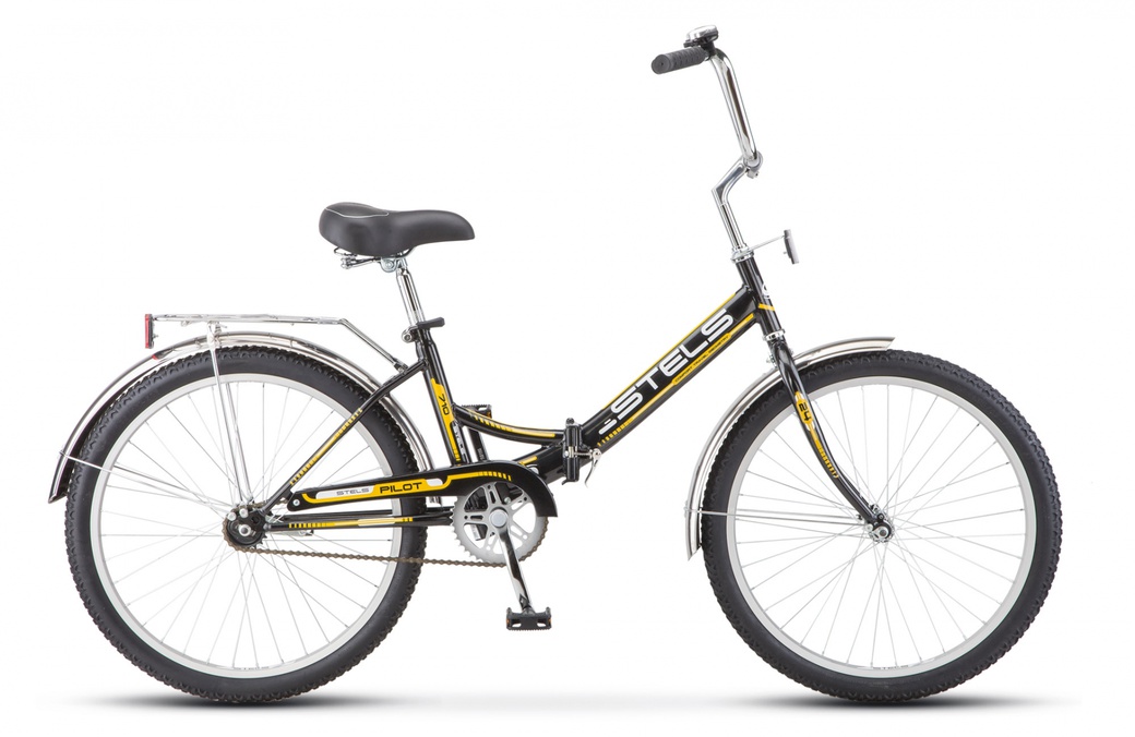 Велосипед Stels 24" Pilot 710 (LU085350) Черный/Жёлтый фото
