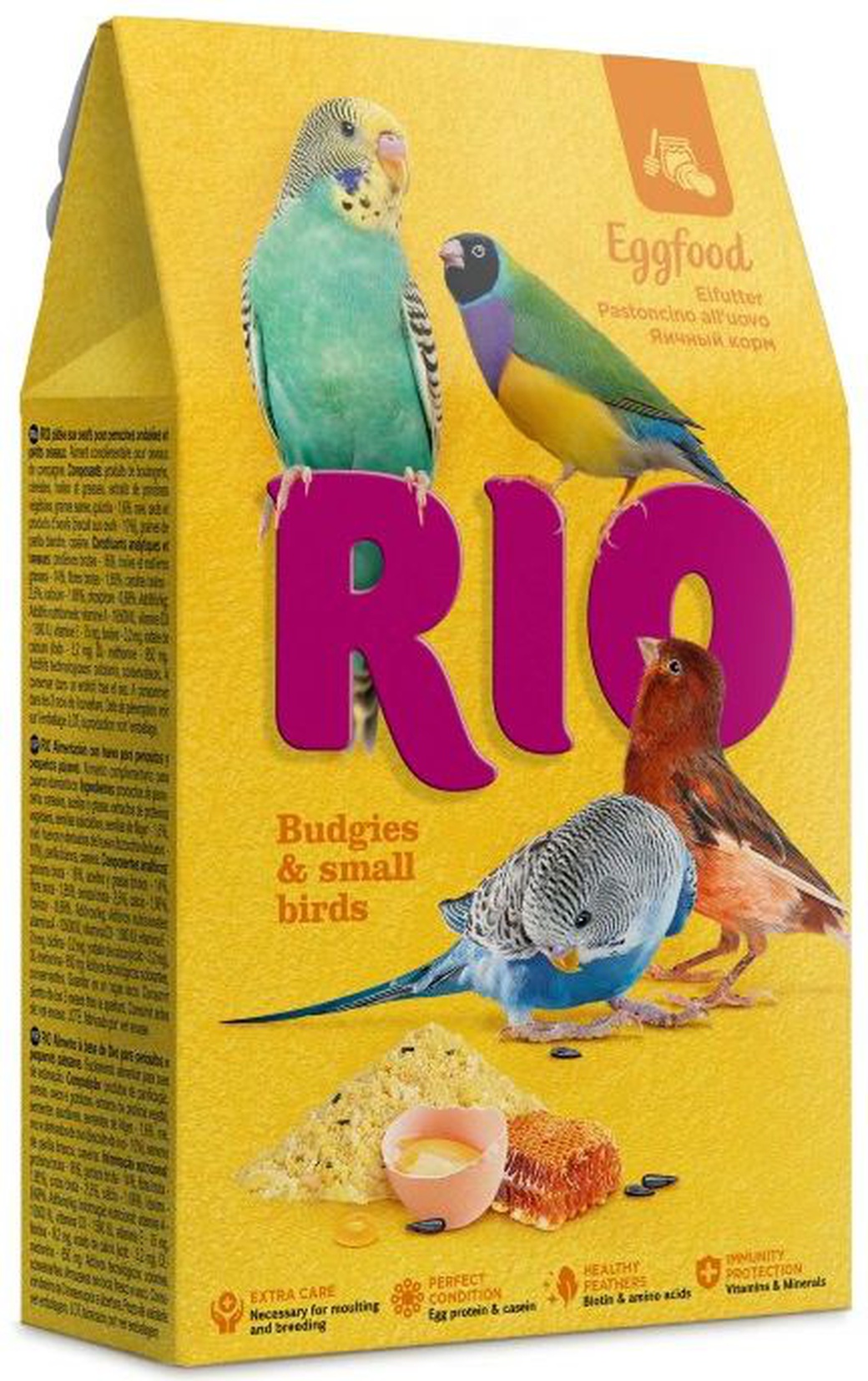 Корм яичный для волнистых попугаев и других мелких птиц RIO, 250 г фото