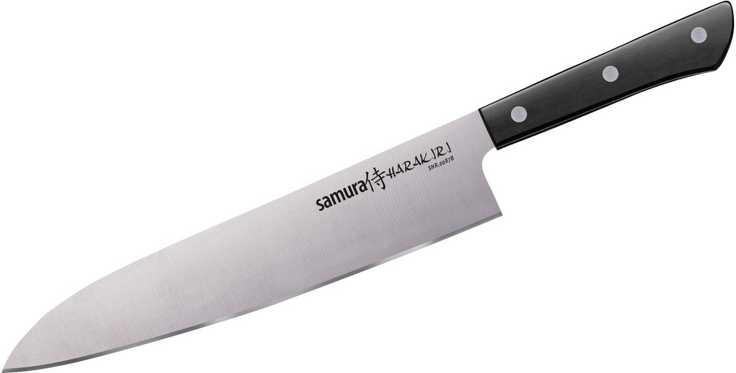 Нож кухонный Samura HARAKIRI SHR-0087B/K, Гранд Шеф, 240 мм фото