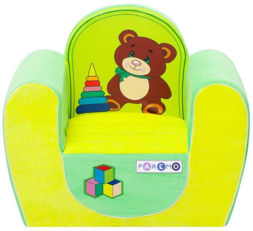 Paremo Игровое кресло "Медвежонок", Желтый и Салатовый фото