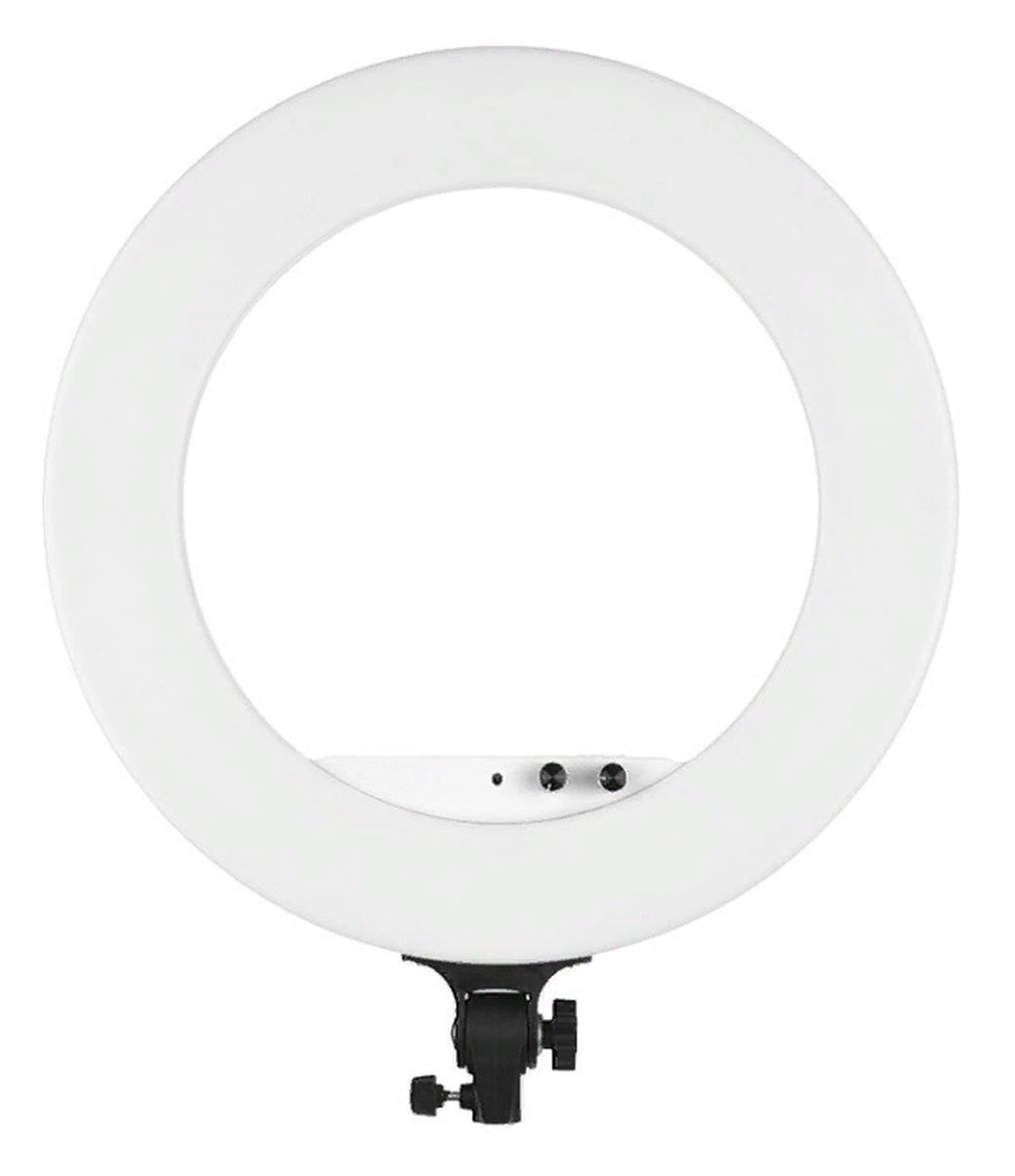 Кольцевая лампа Andoer 18 дюймов с зеркалом, белая фото