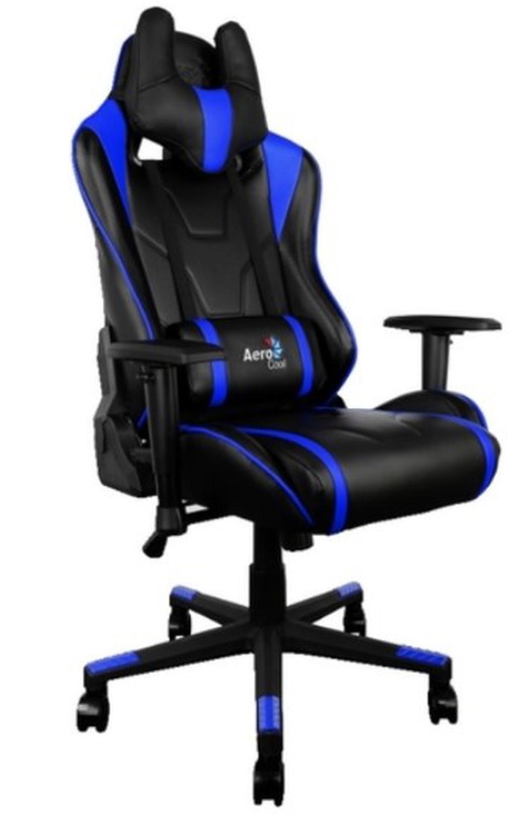 Кресло для геймера Aerocool AC120 AIR-BB черно-синее фото