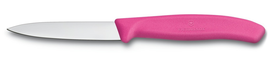 Нож Victorinox для очистки овощей, лезвие 10 см, розовый, шт фото