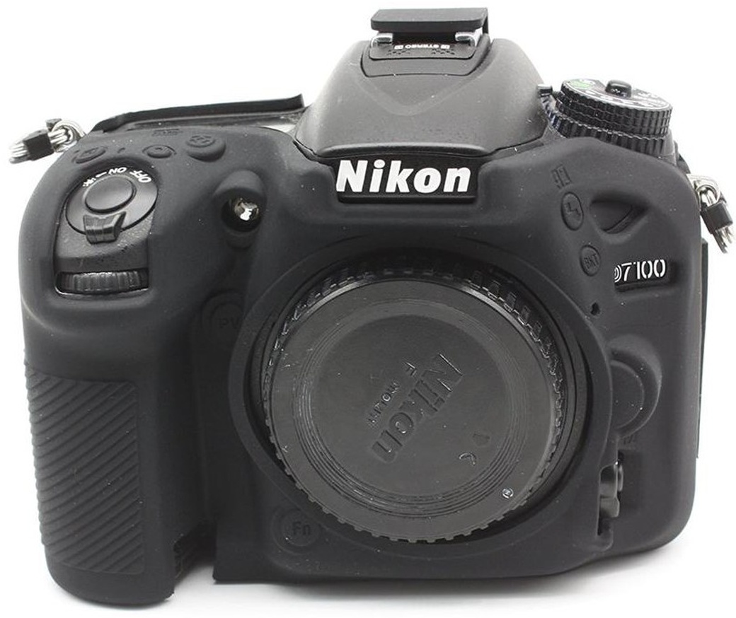 Силиконовый чехол easyCover для Nikon D7100/D7200, черный фото