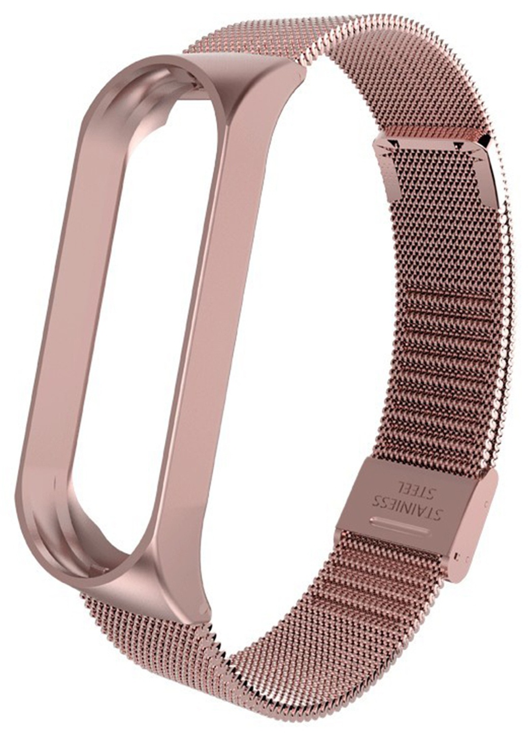 Ремешок для браслета Bakeey для Xiaomi Mi Band 4, нержавеющая сталь, розовый фото