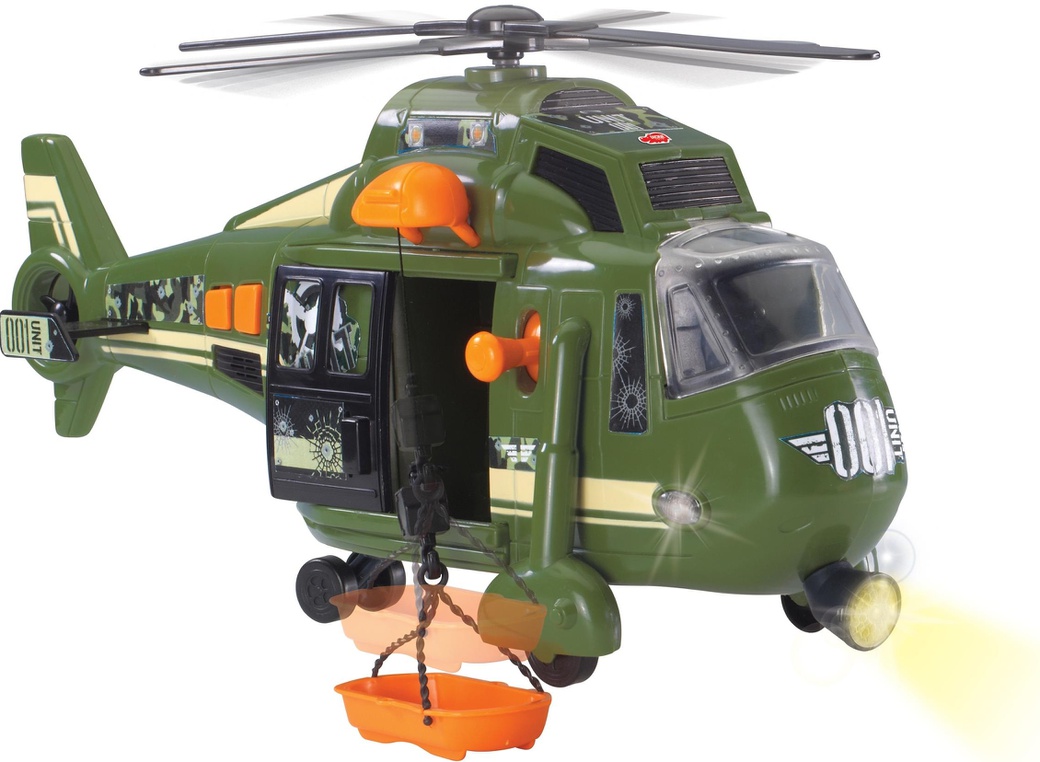 Dickie Вертолет военный функциональный, 41 см фото