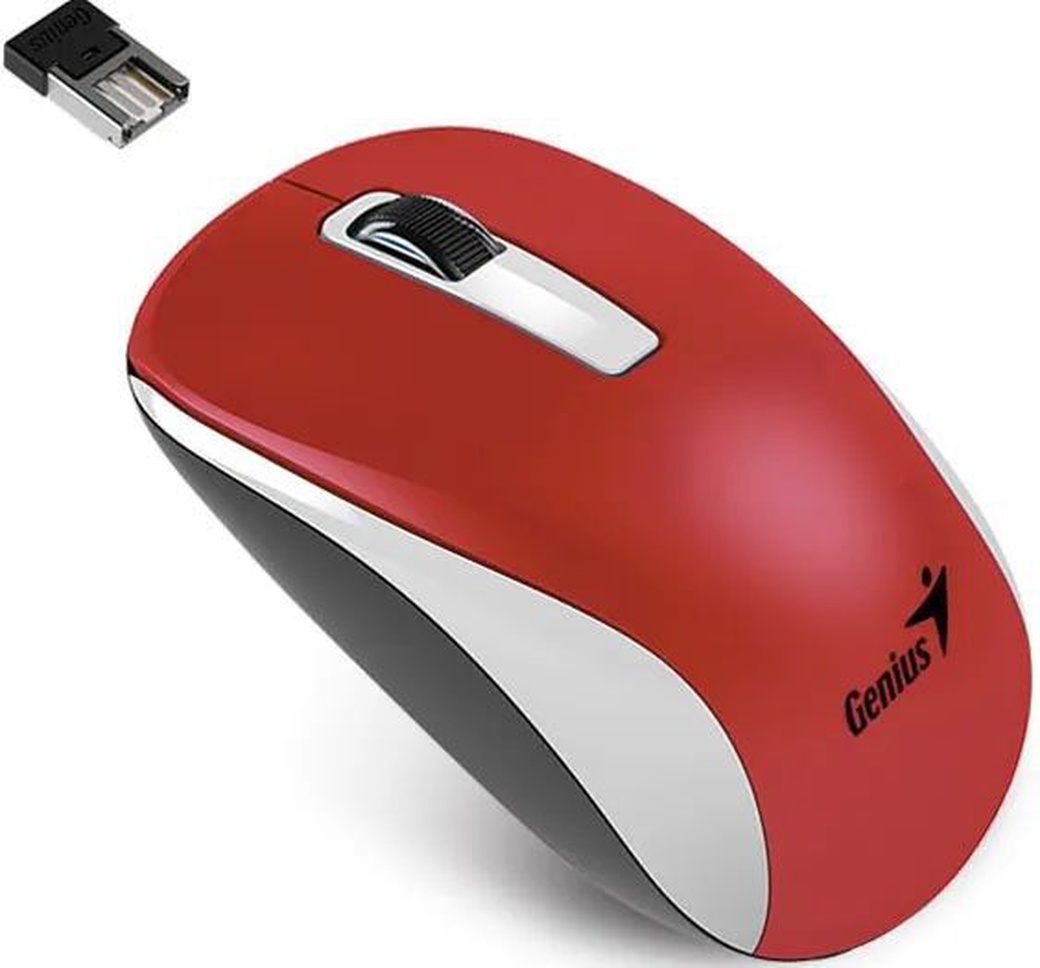 Беспроводная мышь Genius NX-7010, красный фото