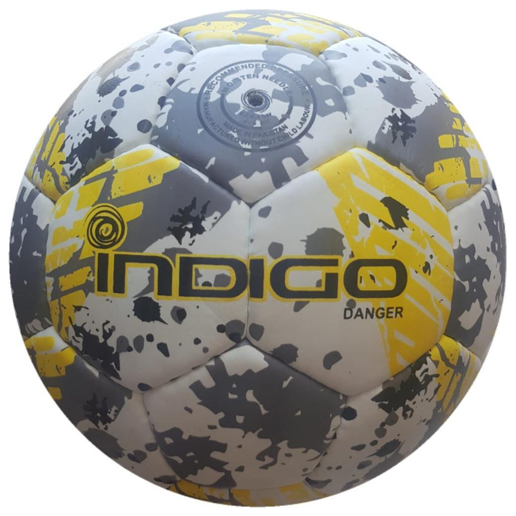 Мяч футбольный №3 Indigo DANGER тренировочный (PU 1.2мм) Юниор фото