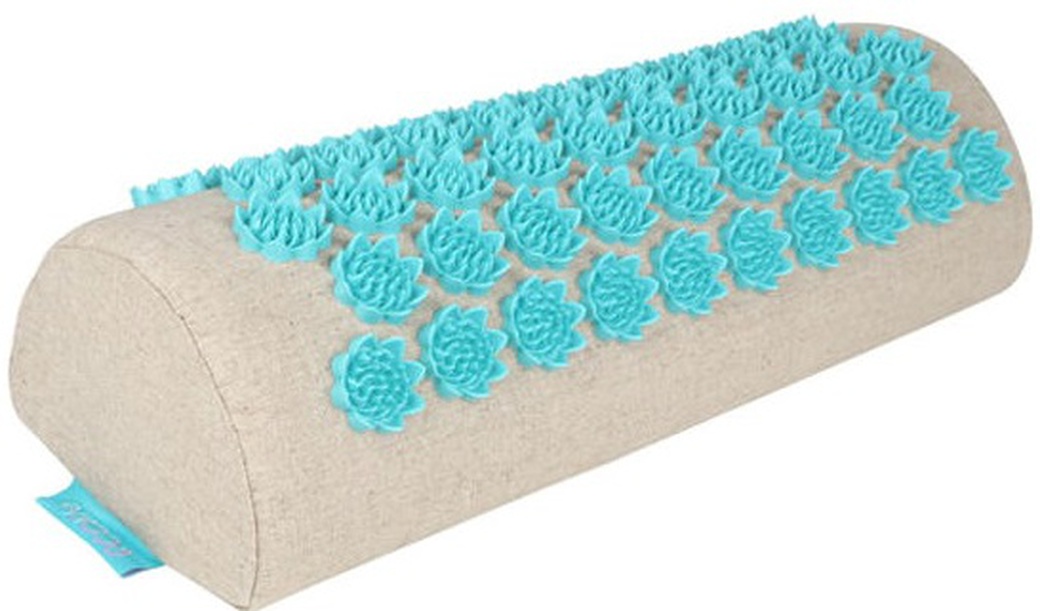 Массажная подушка акупунктурная полукруглая Gezatone EcoLife 40х15см, бирюзовая фото