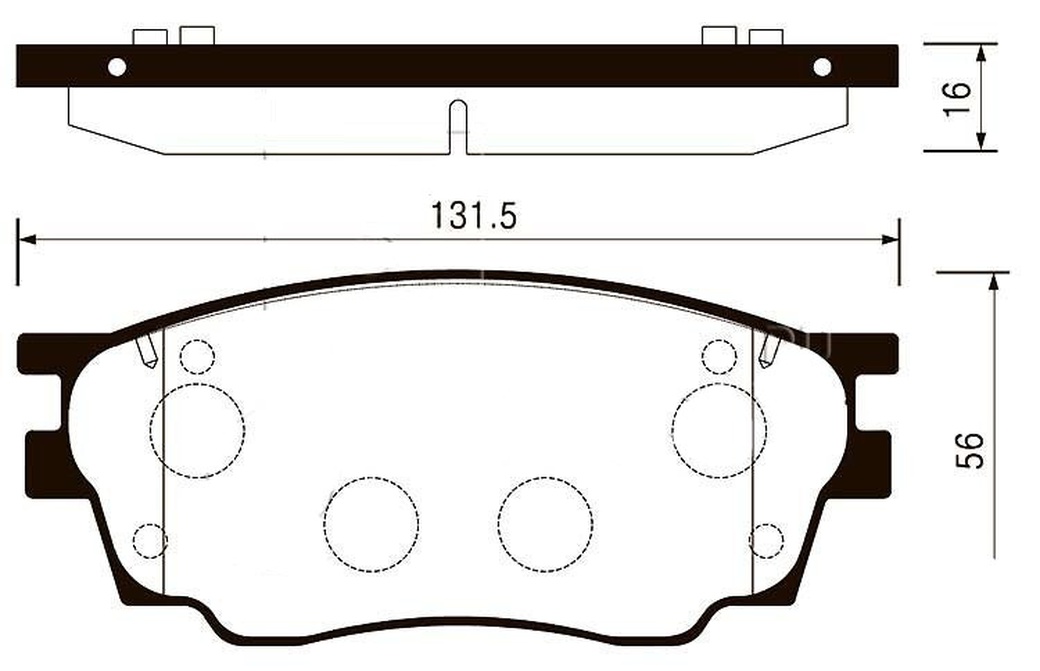 Колодки тормозные передние SANGSIN BRAKE SP2027 для MAZDA 6 1.8 02- фото