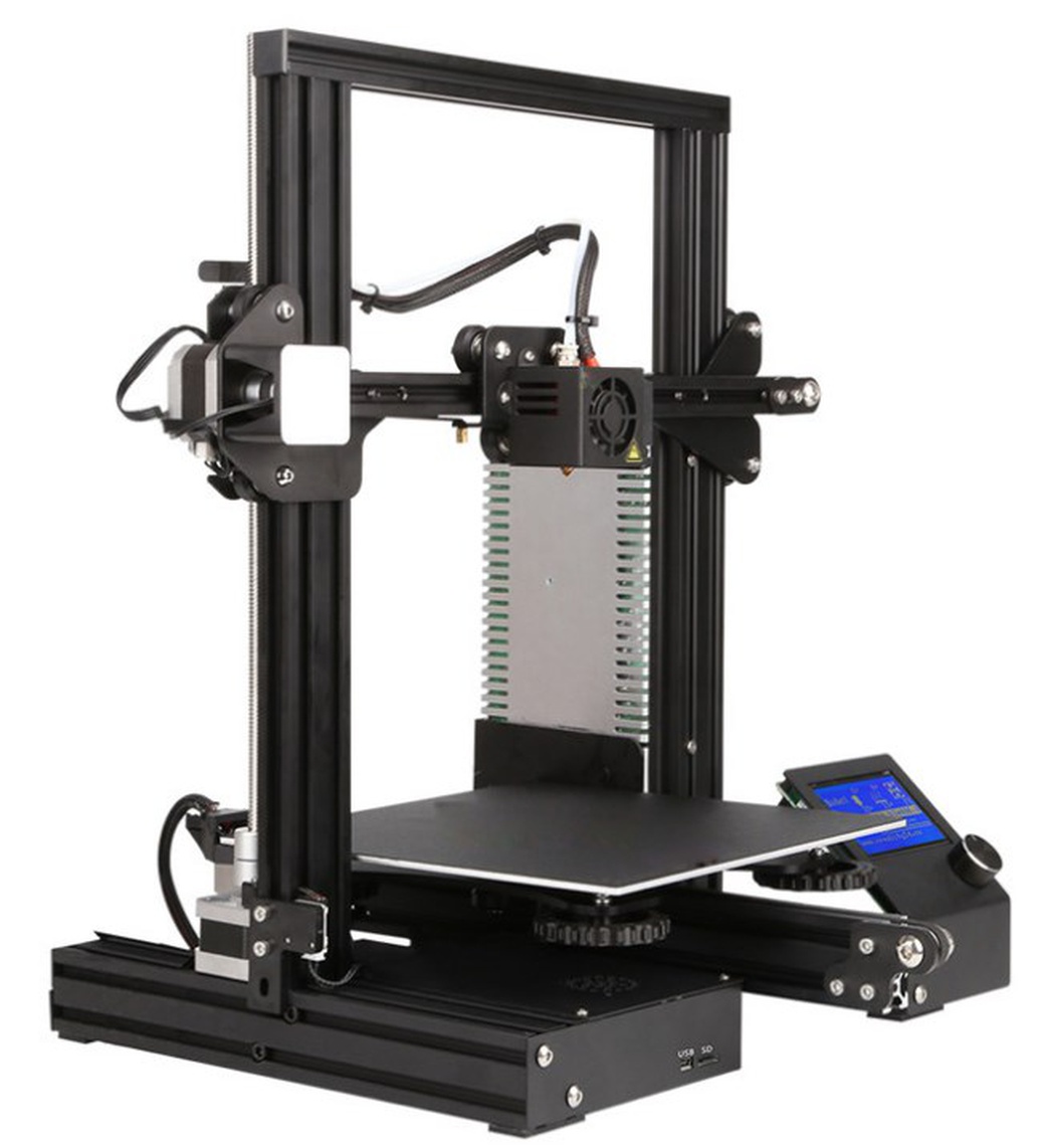 3D принтер Creality 3D Ender-3Xs с платформой со стеклянной пластиной и тихой материнской платой, синий фото