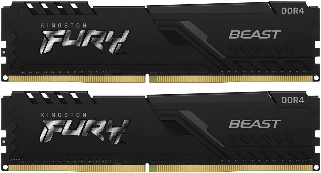 Память оперативная DDR4 64Gb (2x32Gb) Kingston Fury Beast 3600MHz (KF436C18BBK2/64) фото