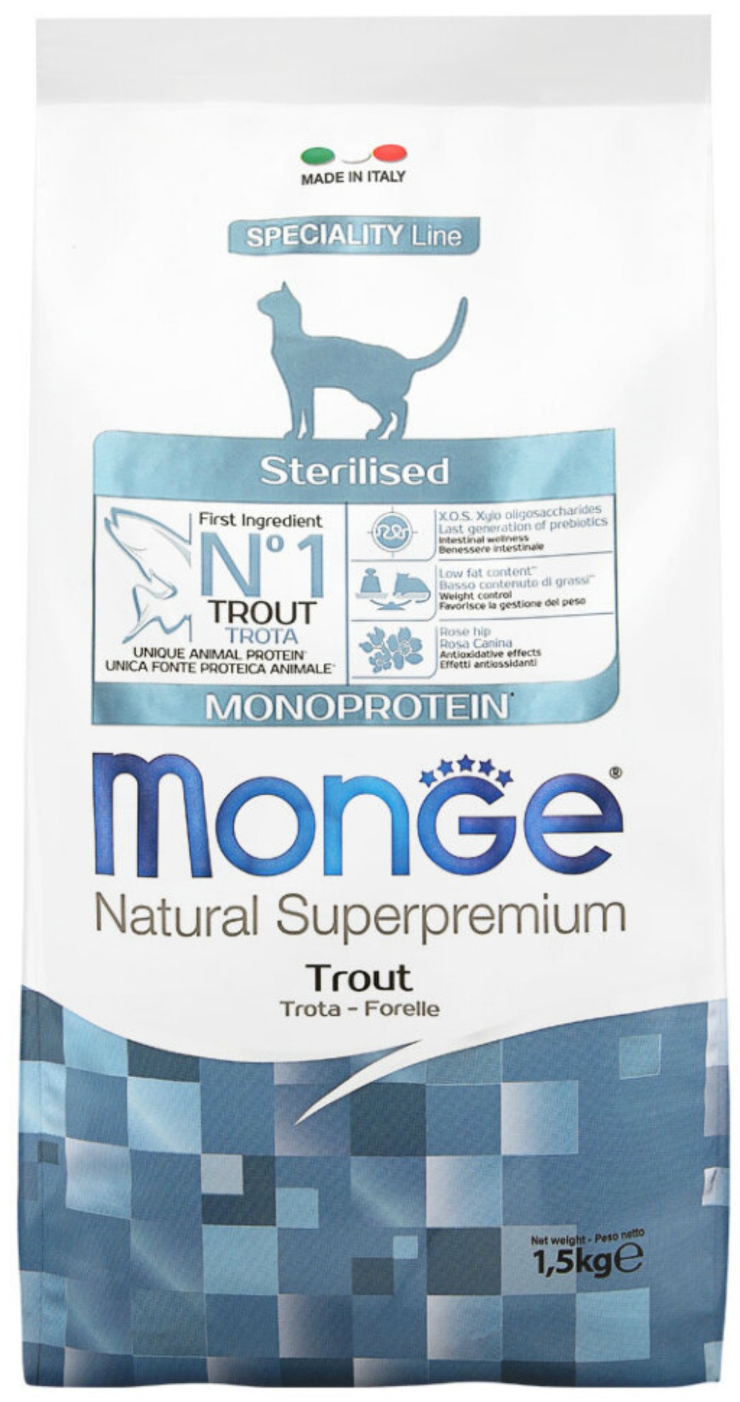 Monge Cat Monoprotein корм для котят с форелью 1,5кг фото