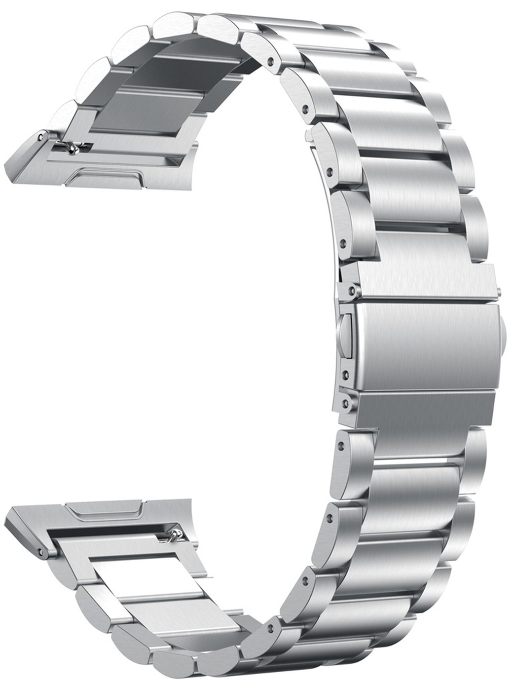 Ремешок для браслета Fitbit Ionic, нержавеющая сталь, серебро, магнитный замок фото