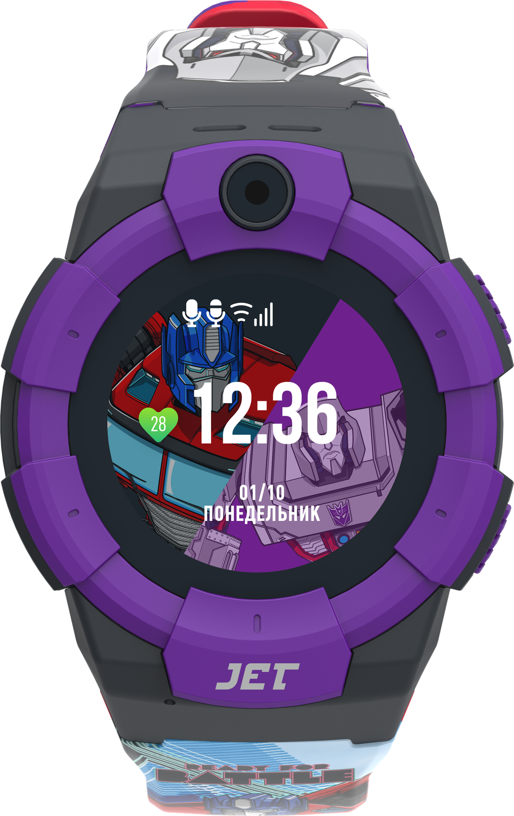 Смарт-часы Jet Kid Megatron vs Optimus Prime 40мм 1.44" TFT черный фото