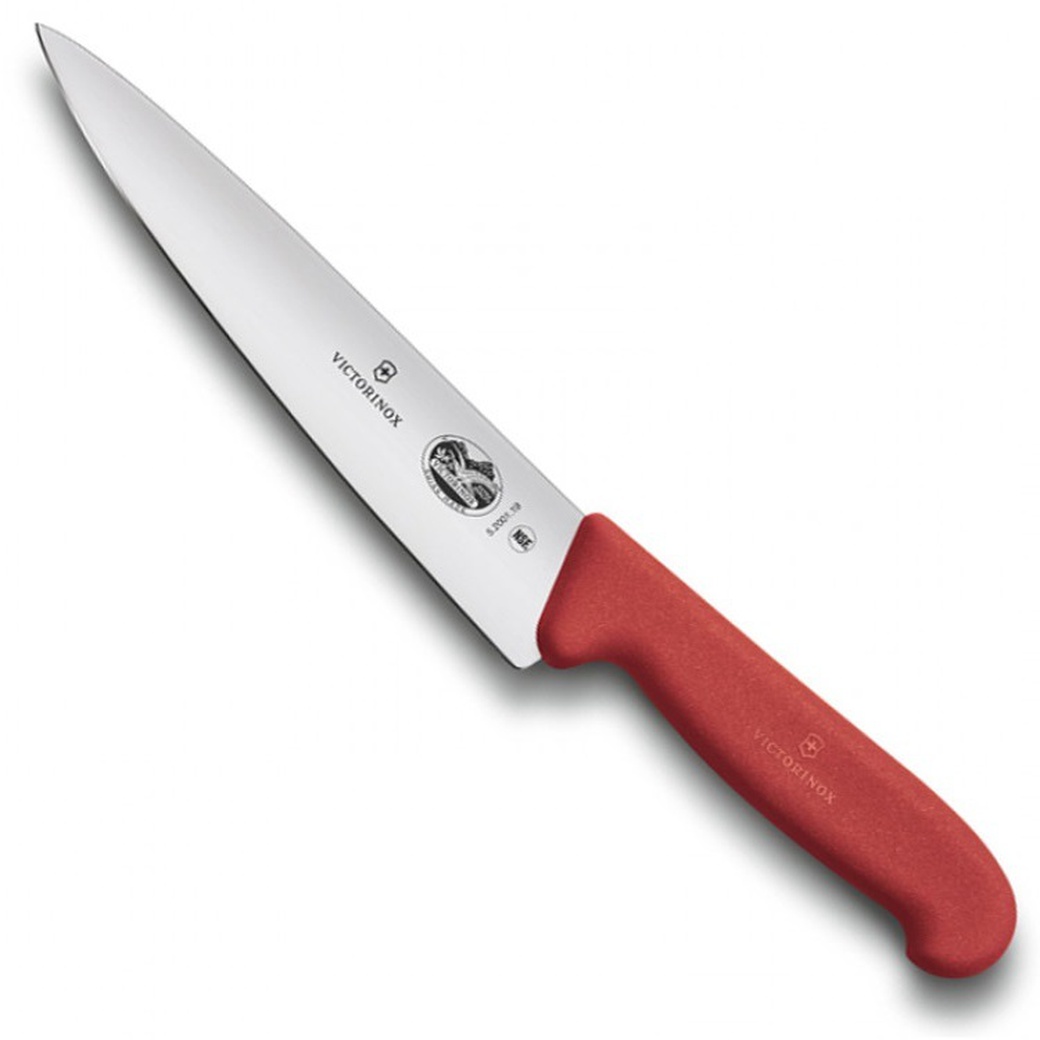 Нож Victorinox разделочный, 25 см, красный фото