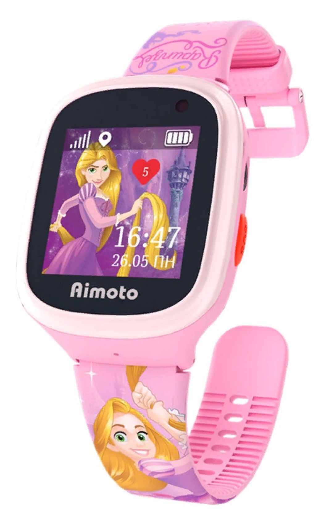 Детские умные часы AIMOTO Рапунцель, розовый фото