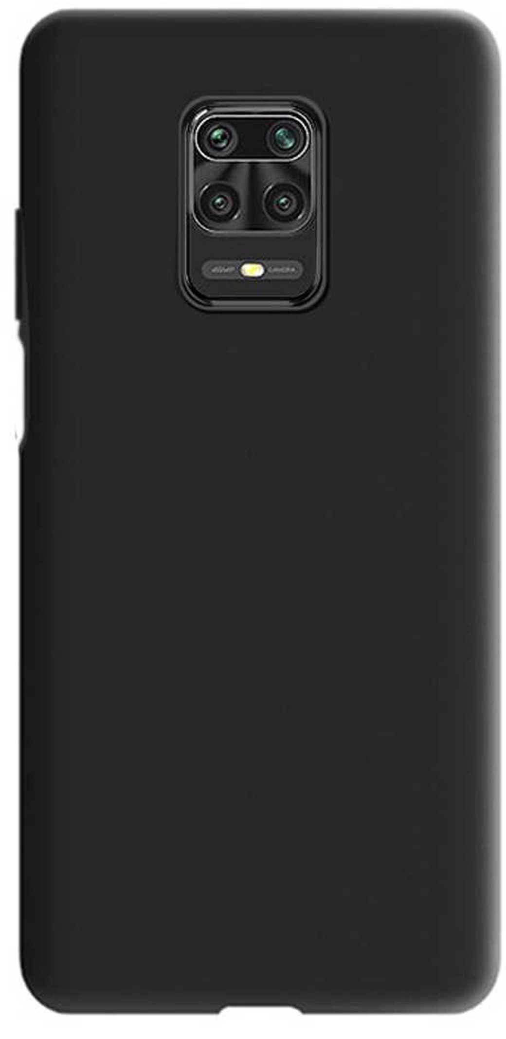 Чехол для смартфона Xiaomi Redmi Note 9S/9 Pro силиконовый (черный), BoraSCO фото