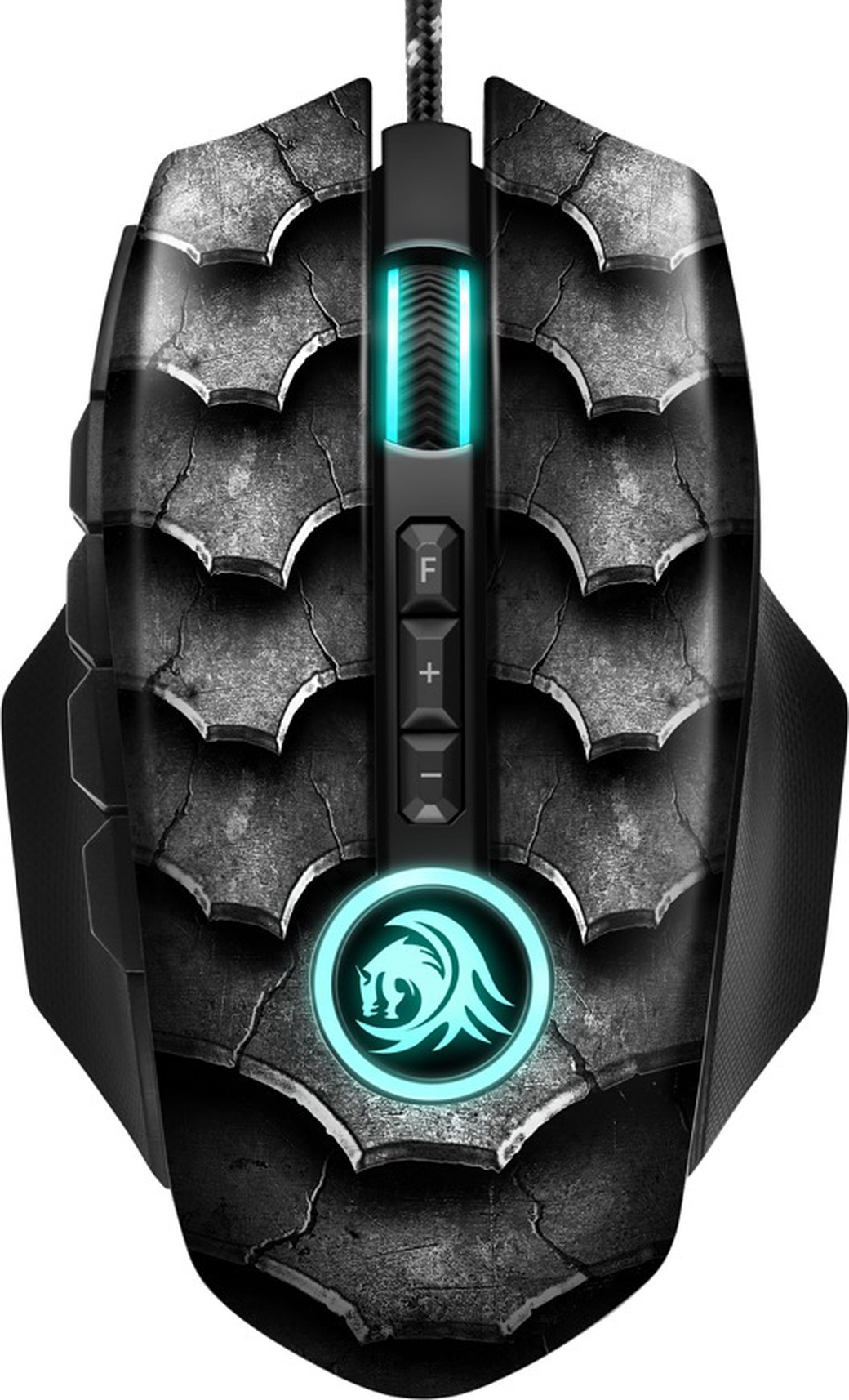 Игровая мышь Sharkoon Drakonia II черная (12 кнопок, 15000 dpi, USB, RGB подсветка) фото
