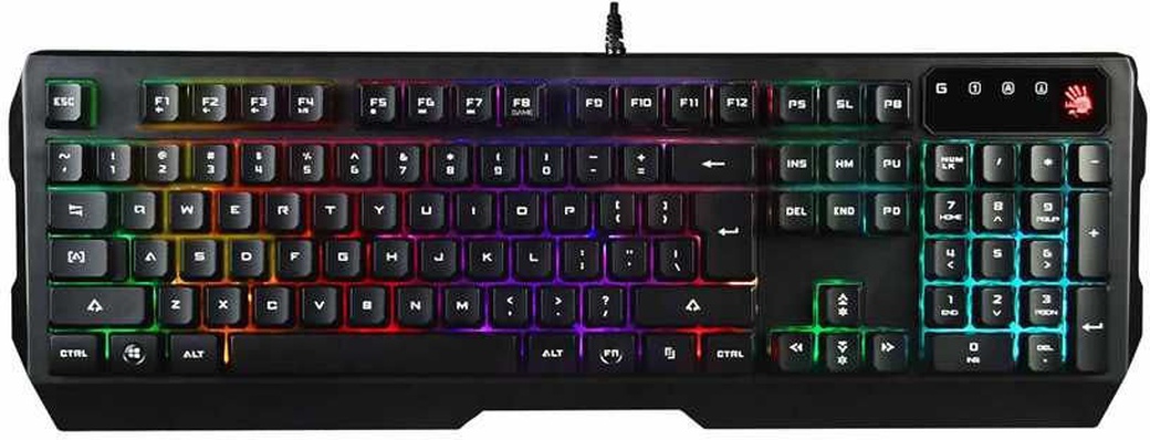 Клавиатура A4Tech Bloody Q135 Neon, черный фото