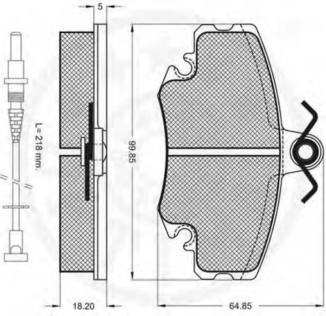 Колодки тормозные передние ALLIED NIPPON, ADB0431 для LADA LARGUS, RENAULT LOGAN 8 V фото