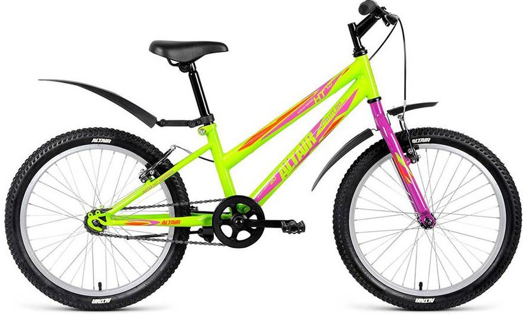 Велосипед 20" Altair MTB HT 20 1.0 Lady 1 ск 17-18 г 10.5' Зеленый RBKN8JN01010 фото