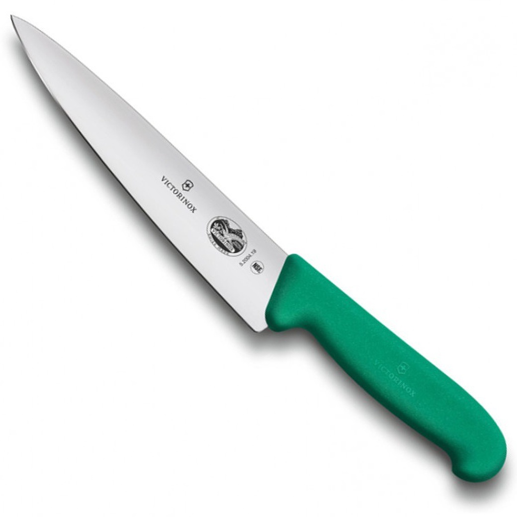 Нож Victorinox разделочный, 25 см, зелёный фото