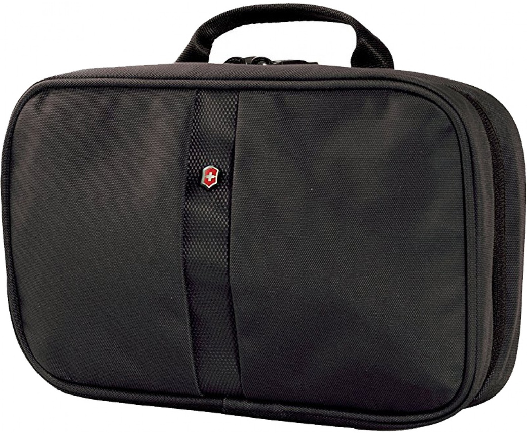 Несессер Victorinox Zip-Around Travel Kit, 3 отделения, черный, 28x8x18 см, 4 л, 31173201 фото