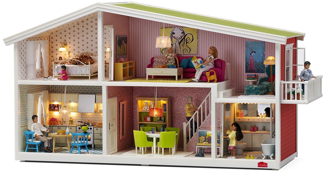 Lundby Кукольный домик с освещением Смоланд фото