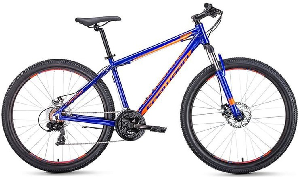 Велосипед 27.5" Forward Apache 2.0 Disc Синий/Оранжевый 18-19 г 21' фото