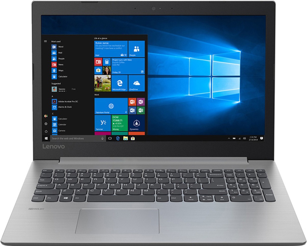 Ноутбук Lenovo IdeaPad 330-15AST 15.6'' (HD(1366x768)/AMD E2-9000 1.80GHz/4GB/128GB SSD/RD R2/noDVD/Windows 10) серый фото