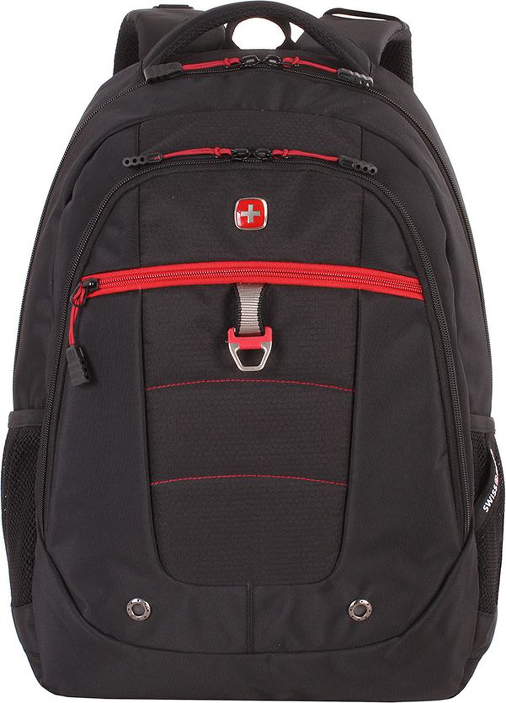 Рюкзак Swissgear 15", черный/красный, 34х18x47 см, 29 л фото
