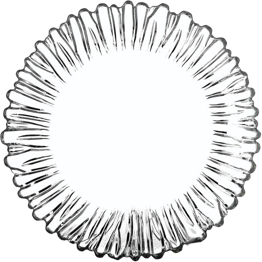 Набор тарелок PASABAHCE, 6 шт., диаметр 205 мм, фигурное стекло, Aurora, 10512 фото