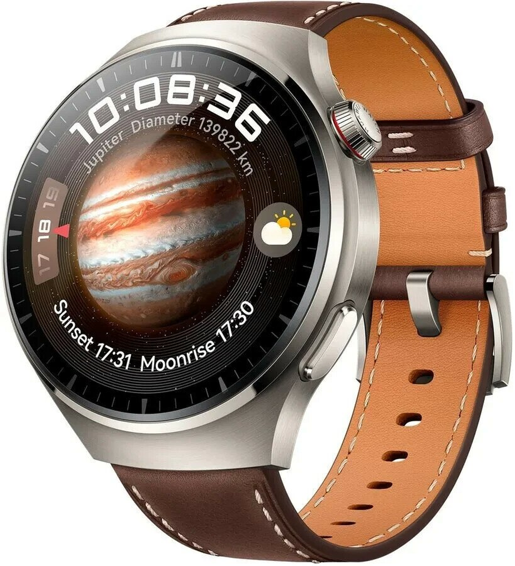 Умные часы Huawei Watch 4 PRO, титан/коричневый MDS-AL00 фото