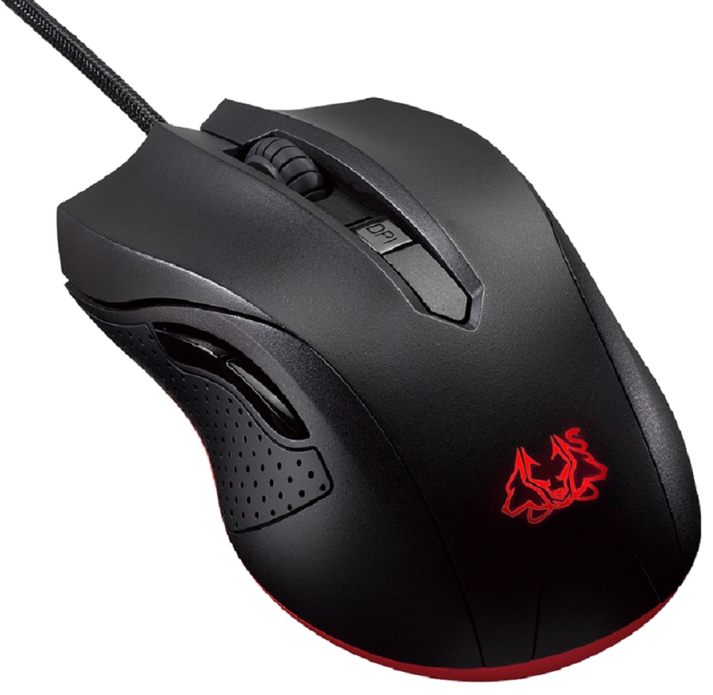 Мышь Asus Cerberus черный/красный оптическая (2500dpi) USB2.0 игровая (5but) фото