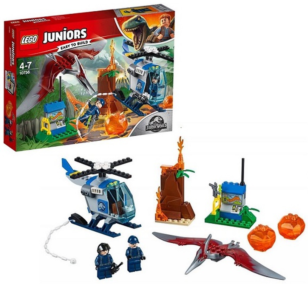 Lego конструктор Juniors Jurassic World Побег птеранодона 10756 фото