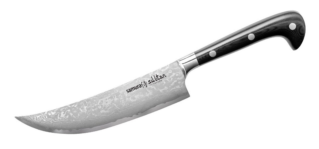 Нож кухонный "Samura SULTAN" SU-0086DB/K Пичак 159 мм, G-10, дамаск 67 слоев фото
