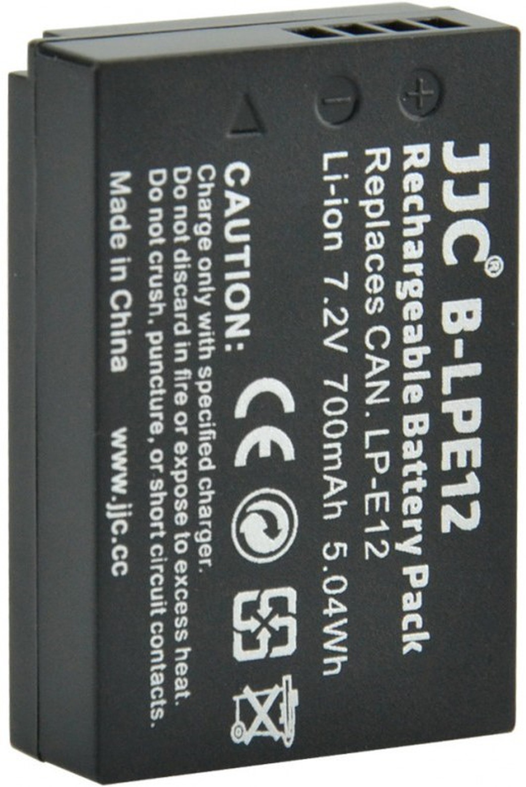 Аккумулятор JJC B-LPE12 (700 mAh) для EOS 100D, EOS M, M2, M10, M100, PowerShot SX70 HS фото