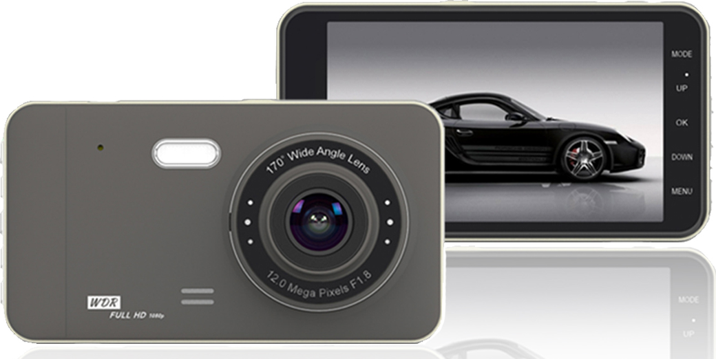 Видеорегистратор GT19 с дисплеем 4", черный фото